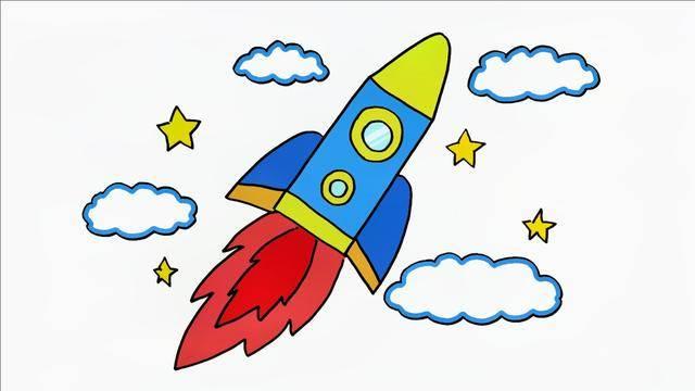 火箭的简笔画 火箭的简笔画简单漂亮
