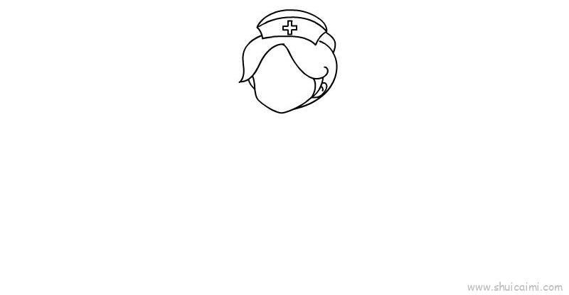 美丽护士儿童画怎么画 美丽护士简笔画图片
