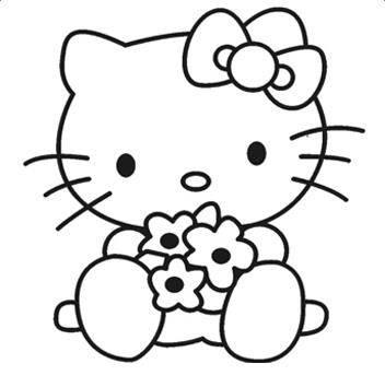 hellokitty简笔画 hellokitty简笔画带颜色