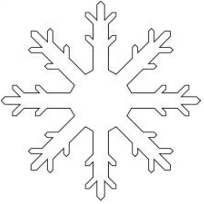 雪花的简笔画 雪花的简笔画简单
