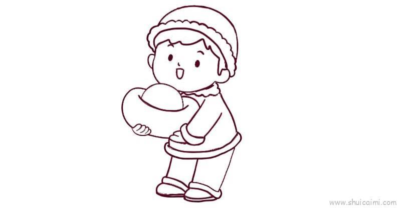 小孩新年儿童画怎么画 小孩新年简笔画画法