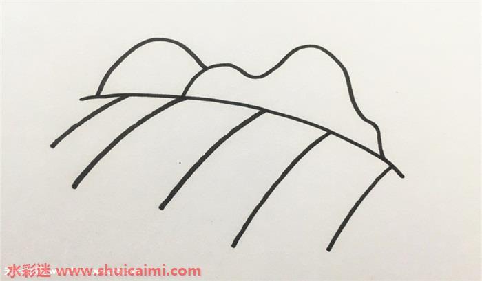 田野怎么画 田野简笔画简单又漂亮彩色