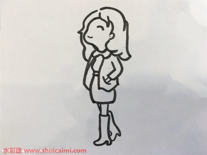 女人怎么画 女人简笔画步骤