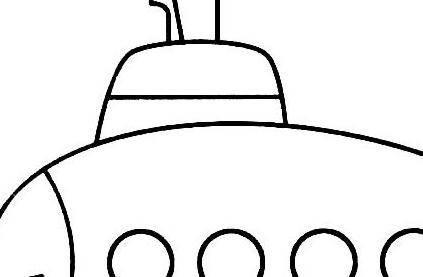 潜水艇简笔画 潜水艇简笔画儿童画