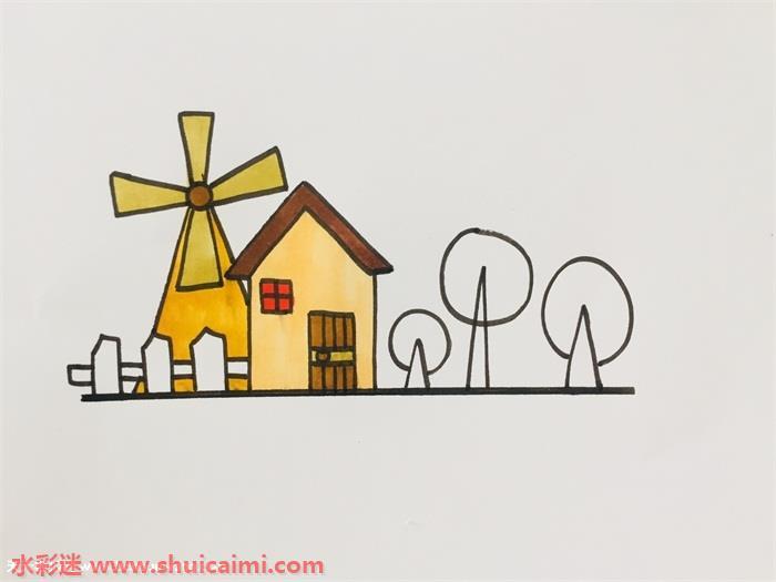农场怎么画 农场简笔画漂亮卡通