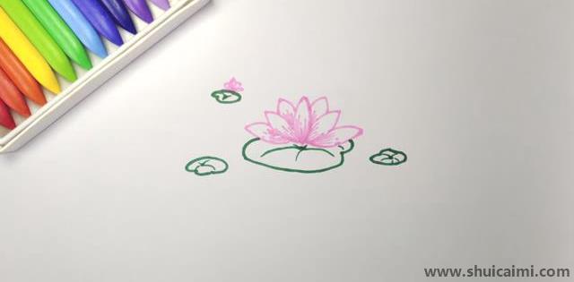 荷花儿童简笔画怎么画 荷花儿童画图片