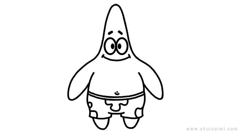 派大星简笔画怎么画 派大星简笔画简单又好看