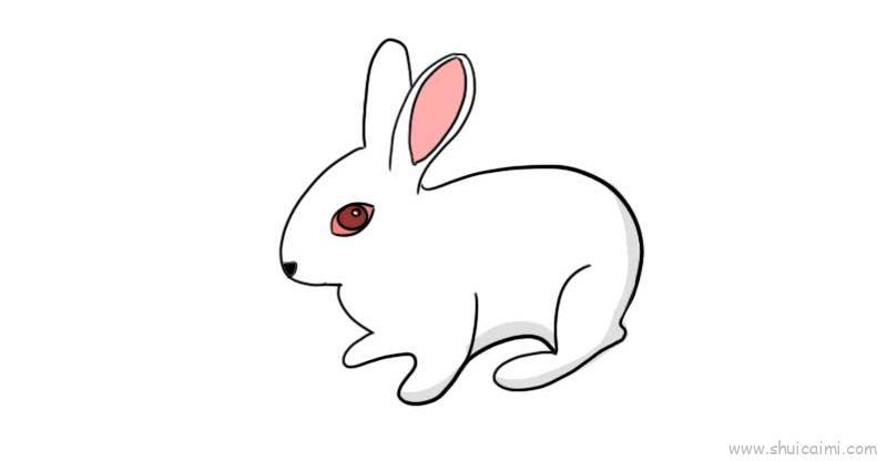 玉兔儿童画怎么画 玉兔简笔画好看