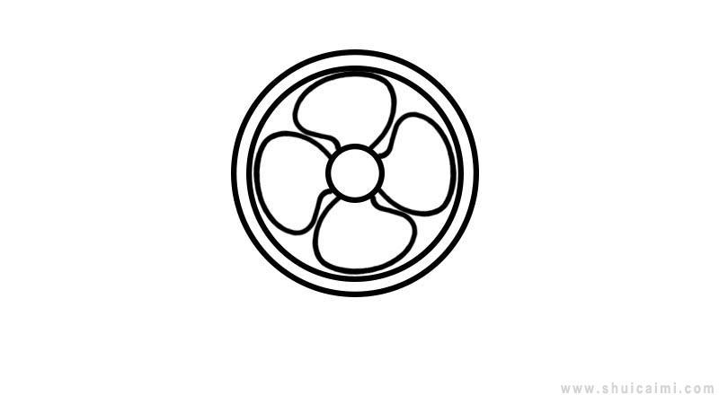 电风扇简笔画怎么画 电风扇简笔画步骤