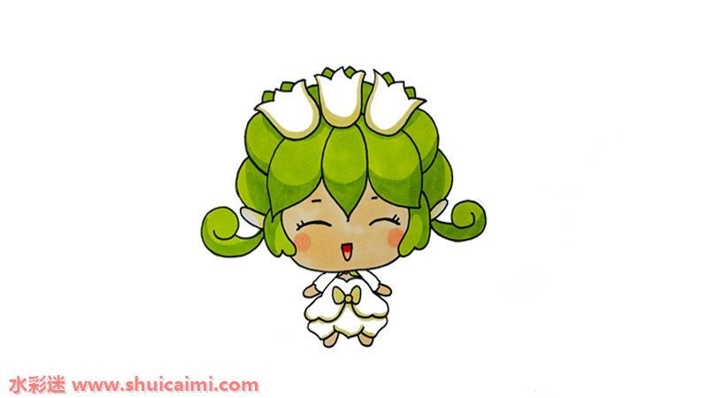 铃兰花精灵王怎么画 铃兰花精灵王简笔画漂亮