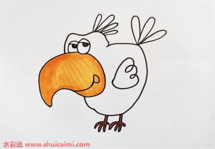 乌鸦怎么画 乌鸦简笔画步骤图