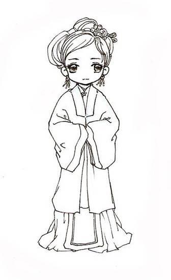 美人简笔画图片大全 美人简笔画图片大全大图