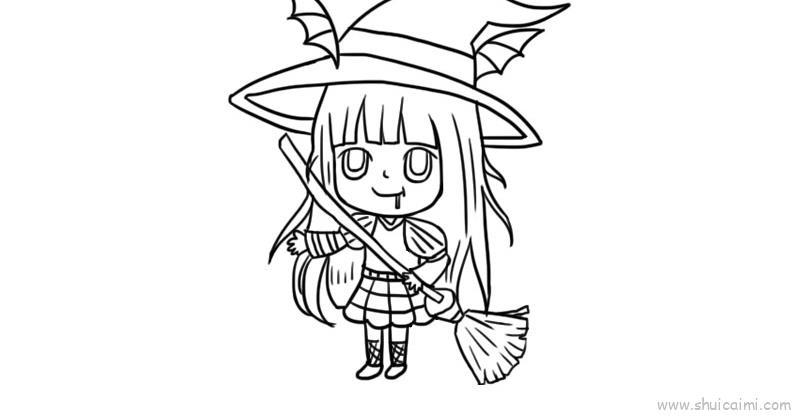 小女孩装扮儿童画怎么画 小女孩装扮简笔画图片大全