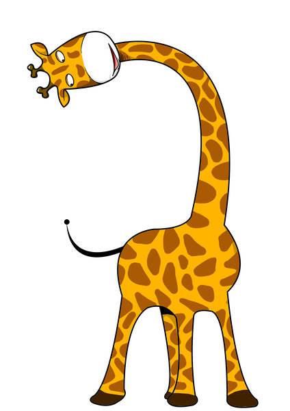 长颈鹿简笔画 长颈鹿简笔画彩色