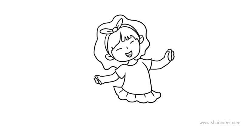 儿童节跳绳儿童画怎么画 儿童节跳绳简笔画画法