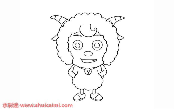 喜羊羊怎么画 喜羊羊简笔画彩色