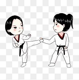 跆拳道简笔画图片大全 跆拳道简笔画彩色