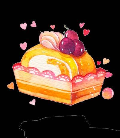 水彩笔简笔画素材手帐 水彩笔手绘