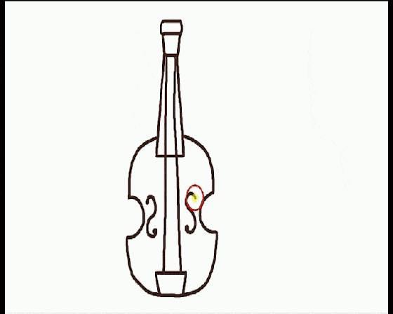 小提琴简笔画 小提琴简笔画简单