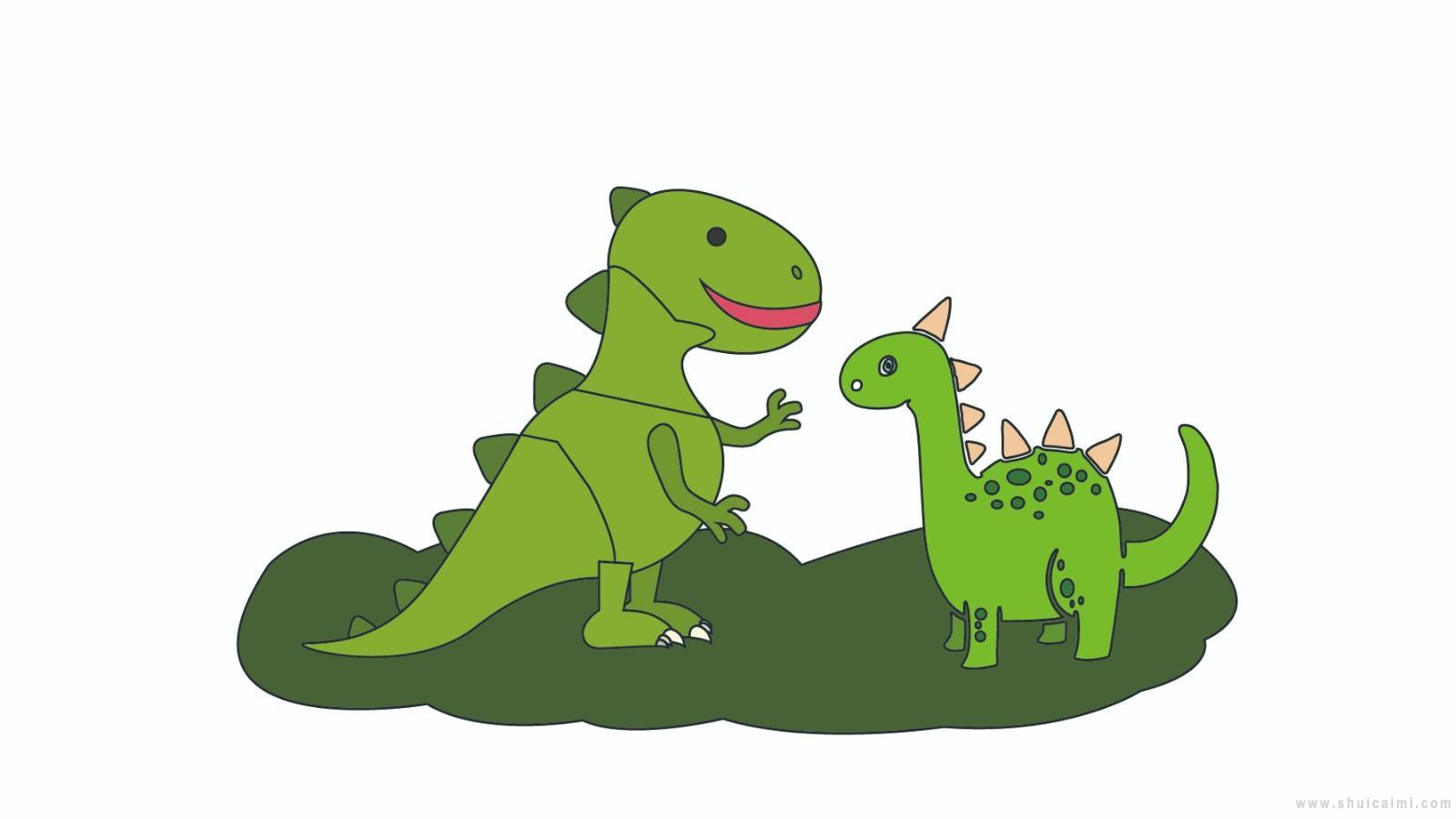 恐龙世界简笔画怎么画 恐龙世界简笔画图片大全