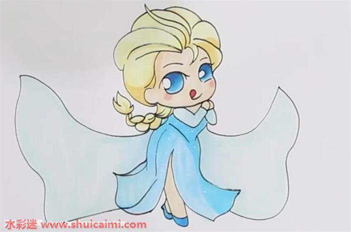 艾莎怎么画 艾莎简笔画简单易画