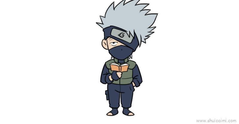 卡卡西儿童画怎么画 卡卡西简笔画好看