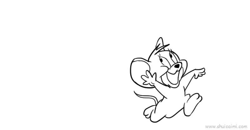 猫和老鼠儿童画怎么画 猫和老鼠简笔画画法