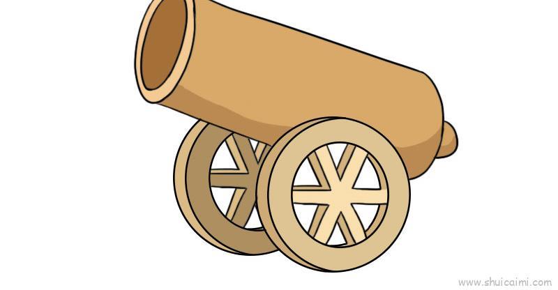 大炮车儿童画怎么画 大炮车简笔画画法