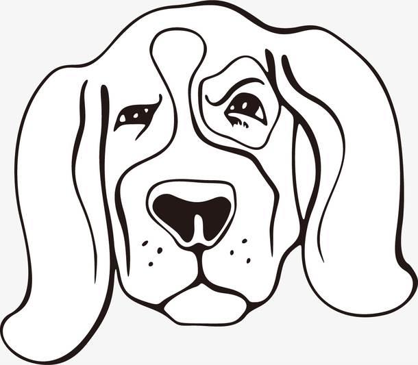 狗头简笔画图片大全 狗头简笔画图片大全可爱卡通