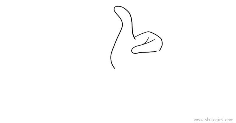 很棒手势儿童画怎么画 很棒手势简笔画好看