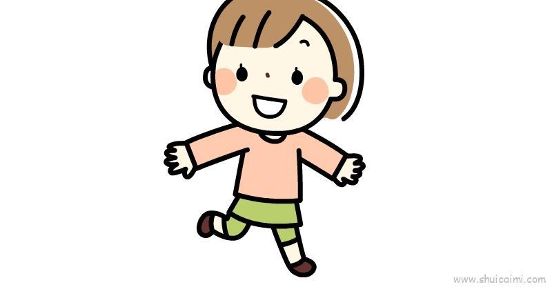 小女孩儿童画怎么画 小女孩简笔画图片大全