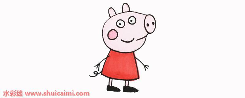 可爱呆萌的小猪佩奇简笔画图片教程