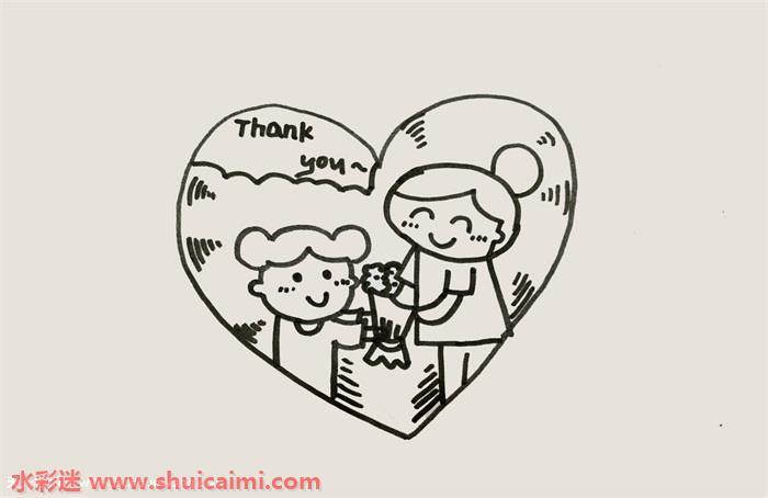 母亲节怎么画 母亲节简笔画画法