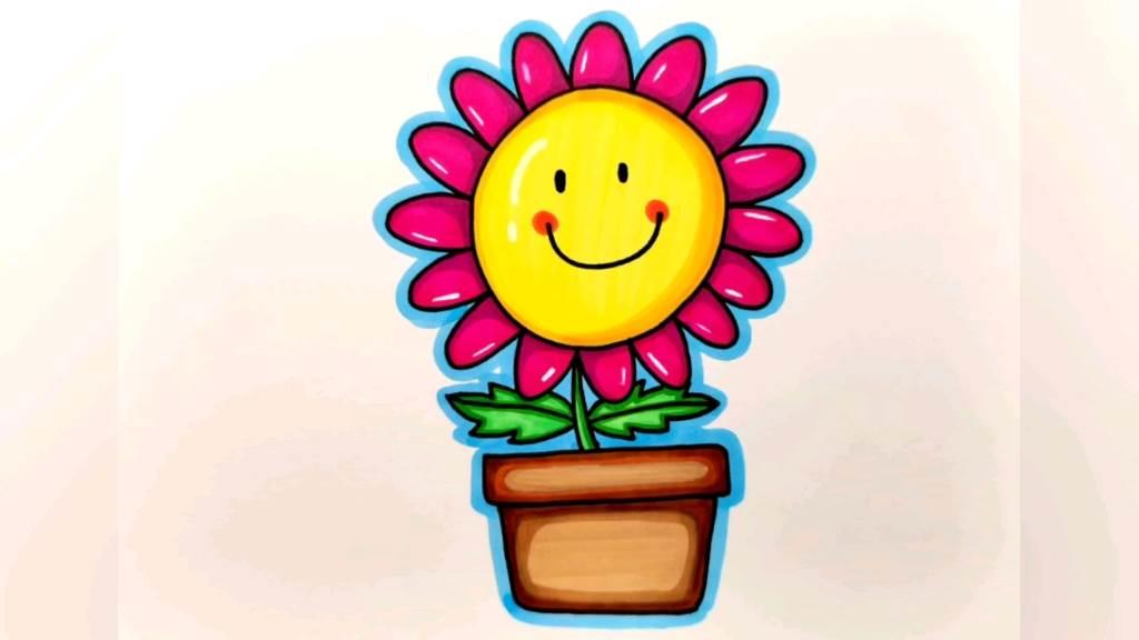 小红花简笔画 送你一朵小红花简笔画