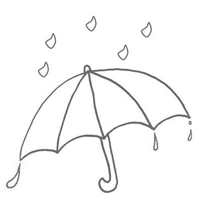 伞简笔画 伞简笔画彩色