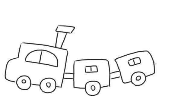简笔画火车 简笔画火车头