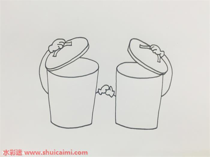 垃圾分类怎么画 垃圾分类简笔画简单好看带颜色