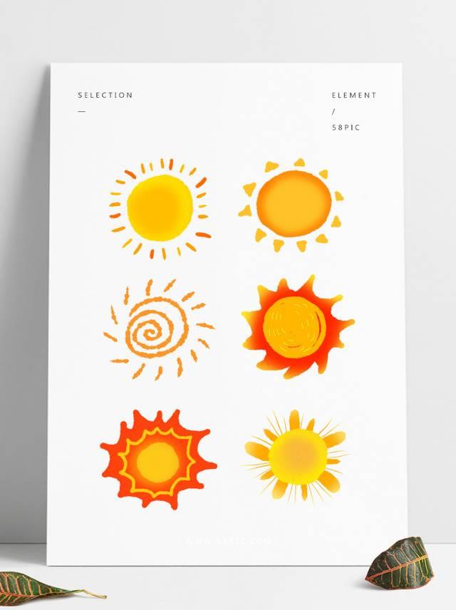 简笔画太阳 简笔画太阳涂色