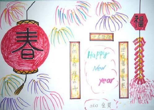 春节简笔画简单又漂亮2023 春节简笔画怎么画