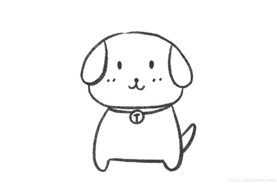 小狗怎么画 小狗简笔画简单又漂亮彩色