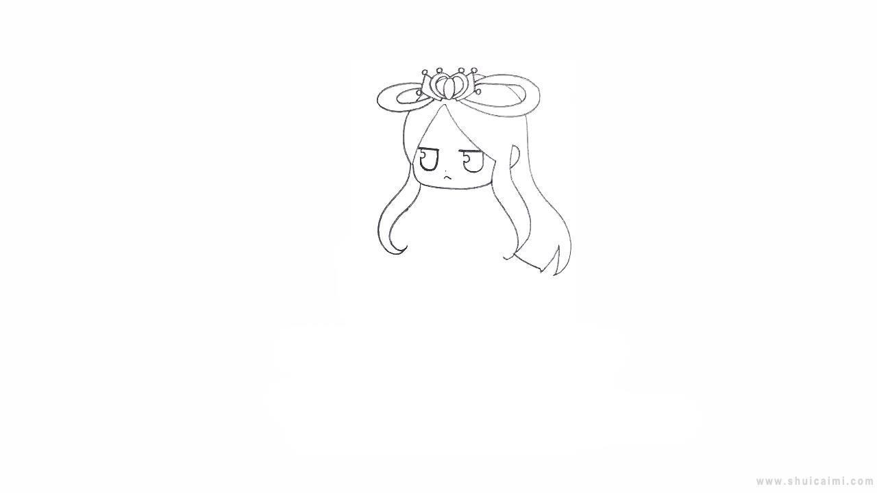 叶罗丽冰公主简笔画怎么画 叶罗丽冰公主简笔画图片大全