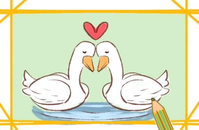 白天鹅简笔画 白天鹅简笔画简单又漂亮