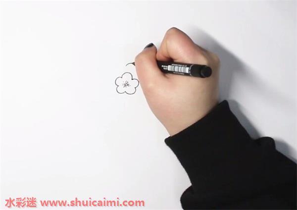 梨花怎么画 梨花简笔画步骤