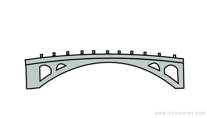 赵州桥简笔画怎么画 赵州桥简笔画步骤