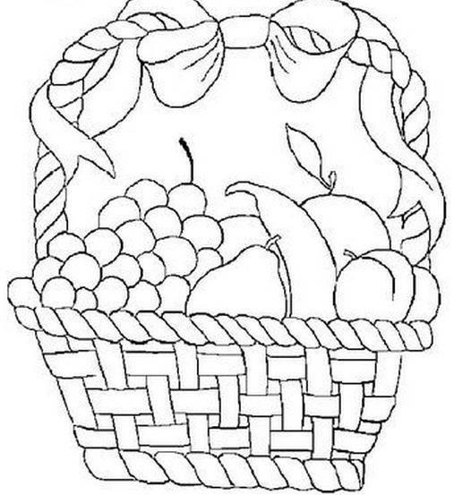 花篮简笔画 手工花篮简笔画