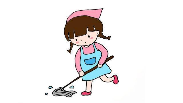 扫地简笔画 扫地简笔画儿童画