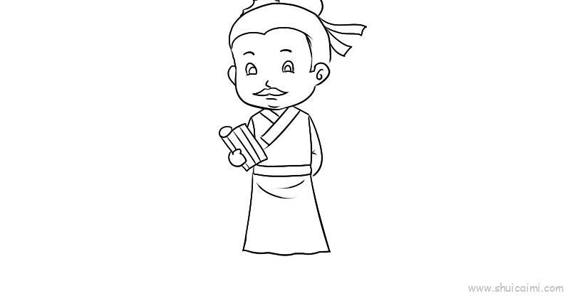 古代人物儿童画怎么画 古代人物简笔画简单