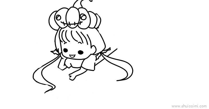 快乐万圣节儿童画怎么画 快乐万圣节简笔画步骤