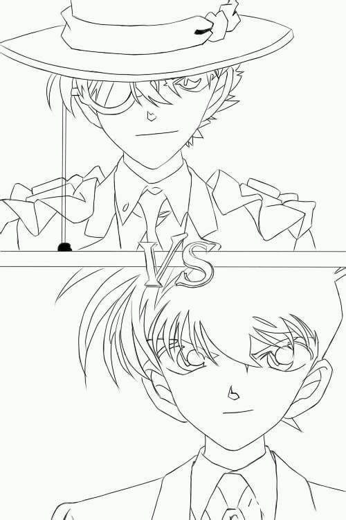 怪盗基德简笔画 怪盗基德简笔画Q版
