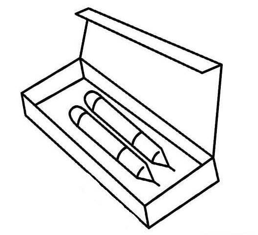 铅笔盒简笔画 铅笔盒简笔画简单